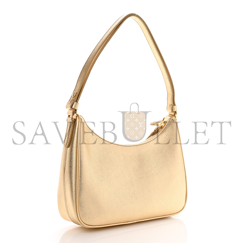 PRADA PLATINO RE-EDITION SAFFIANO LEATHER SACCA MINI BAG 1BC204 (23*17*6.5cm) 